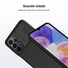 NILLKIN masszív tok kameravédővel Samsung Galaxy A23 5G telefonhoz - FEKETE