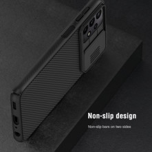 NILLKIN masszív tok kameravédővel Samsung Galaxy A23 5G telefonhoz - FEKETE