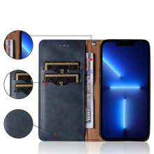 Oldalra nyíló karpántos tok Samsung Galaxy A53 5G telefonhoz - KÉK
