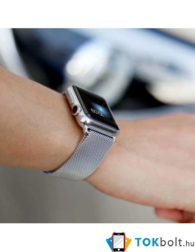 Mágneses fém óraszíj Apple Watch 7 7/8 45mm - ARANY