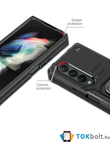 WOZINSKY gyűrűs telefontok Samsung Galaxy Z Fold4 készülékhez - RÓZSAARANY