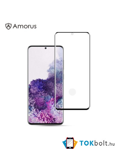 AMORUS kijelzővédő karcálló edzett üveg Samsung Galaxy S20 Plus típusú készülékhez - 1 db
