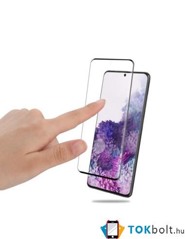 AMORUS kijelzővédő karcálló edzett üveg Samsung Galaxy S20 Plus típusú készülékhez - 1 db