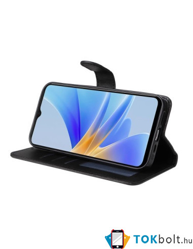 Oldalra nyíló tok Oppo A17 telefonhoz - FEKETE