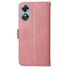 Oldalra nyíló tok Oppo A17 telefonhoz - RÓZSAARANY