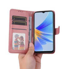 Oldalra nyíló tok Oppo A17 telefonhoz - RÓZSAARANY