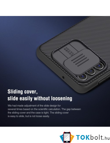 NILLKIN masszív tok kameravédővel Samsung Galaxy A04s / A13 5G telefonhoz - FEKETE