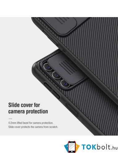 NILLKIN masszív tok kameravédővel Samsung Galaxy A04s / A13 5G telefonhoz - KÉK