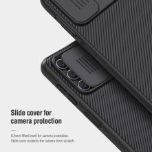 NILLKIN masszív tok kameravédővel Samsung Galaxy A04s / A13 5G telefonhoz - KÉK