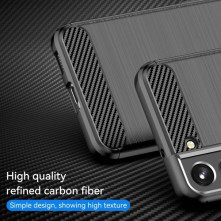 Samsung Galaxy S23 karbon mintás tok - FEKETE
