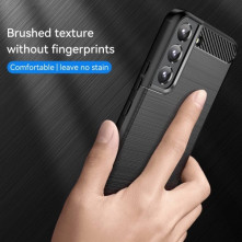 Samsung Galaxy S23 karbon mintás tok - FEKETE