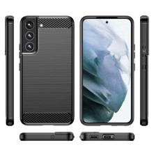 Samsung Galaxy S23 karbon mintás tok - FEKETE