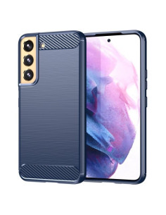 Samsung Galaxy S23 karbon mintás tok - KÉK