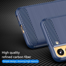 Samsung Galaxy S23 karbon mintás tok - KÉK