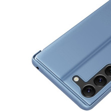 Flip telefontok átlátszó előlappal Samsung Galaxy S23 készülékhez - KÉK