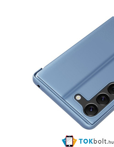 Flip telefontok átlátszó előlappal Samsung Galaxy S23 készülékhez - RÓZSAARANY