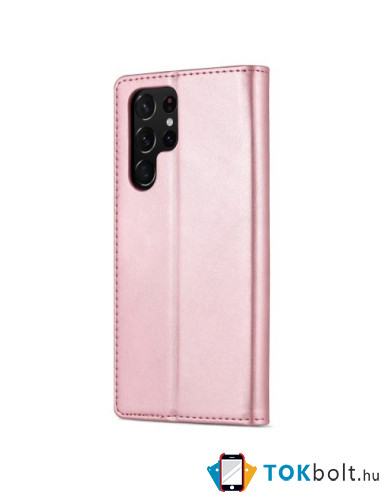 Oldalra nyíló tok Samsung Galaxy S23 Ultra telefonhoz - RÓZSAARANY