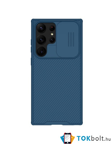 NILLKIN masszív tok kameravédővel Samsung Galaxy S23 Ultra telefonhoz - KÉK