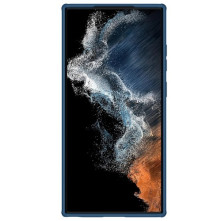 NILLKIN masszív tok kameravédővel Samsung Galaxy S23 Ultra telefonhoz - KÉK