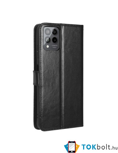 Oldalra nyíló tok T Phone Pro 5G / T-Mobile REVVL 6 Pro telefonhoz - FEKETE