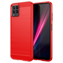 T Phone Pro 5G / T-Mobile REVVL 6 Pro karbon mintás tok - PIROS