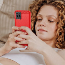 T Phone Pro 5G / T-Mobile REVVL 6 Pro karbon mintás tok - PIROS