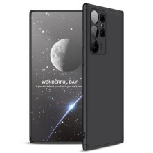 GKK kemény telefontok Samsung Galaxy S22 Ultra 5G készülékhez - FEKETE