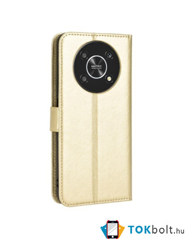 Oldalra nyíló tok Honor Magic4 Lite telefonhoz - ARANY