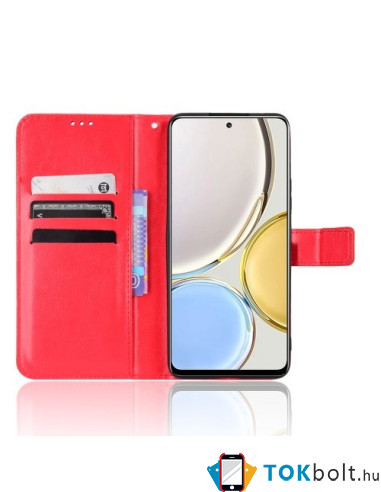 Oldalra nyíló tok Honor Magic4 Lite telefonhoz - PIROS