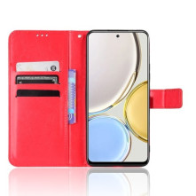Oldalra nyíló tok Honor Magic4 Lite telefonhoz - PIROS