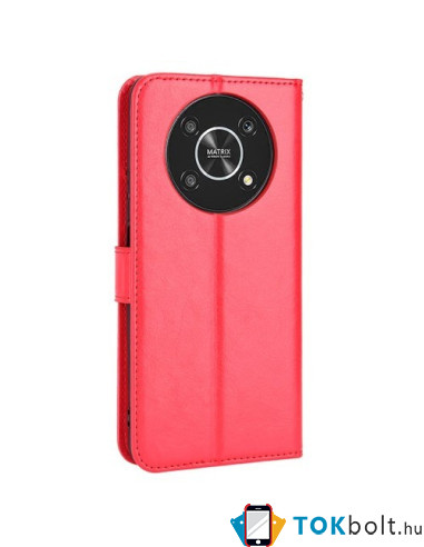 Oldalra nyíló tok Honor Magic4 Lite telefonhoz - PIROS