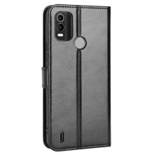 Oldalra nyíló tok Nokia C21 Plus telefonhoz - FEKETE