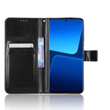 Oldalra nyíló tok Xiaomi 13 telefonhoz - FEKETE