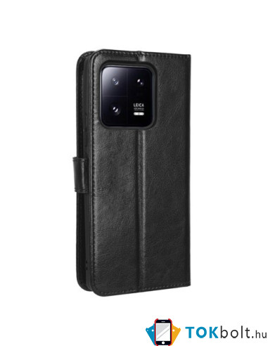 Oldalra nyíló tok Xiaomi 13 telefonhoz - FEKETE