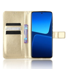 Oldalra nyíló tok Xiaomi 13 telefonhoz - ARANY