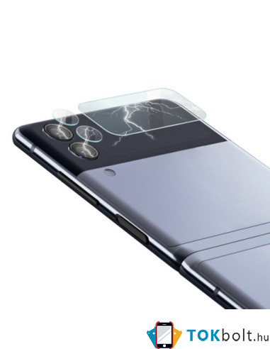 IMAK kijelzővédő karcálló edzett üveg Samsung Galaxy Z Flip3 5G típusú készülékhez - 1 db
