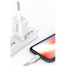 DUDAO töltő EU USB 2x USB 5V / 2.4A white (A2EU) - FEHÉR
