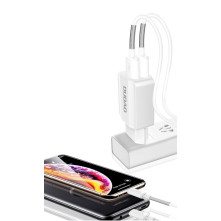 DUDAO töltő EU USB 2x USB 5V / 2.4A white (A2EU) - FEHÉR