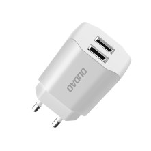 DUDAO töltő EU USB 2x USB 5V / 2.4A white (A2EU) - FEHÉR