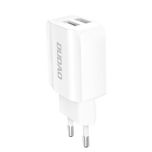 DUDAO töltő EU USB 2x USB 5V / 2.4A white (A2EU) - FEHÉR