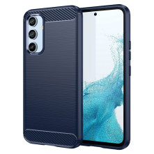Samsung Galaxy A54 5G karbon mintás tok - KÉK