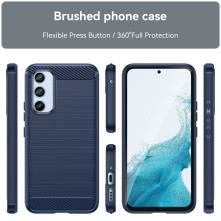 Samsung Galaxy A54 5G karbon mintás tok - KÉK
