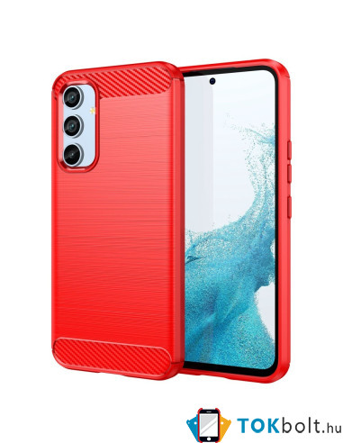 Samsung Galaxy A54 5G karbon mintás tok - PIROS