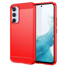 Samsung Galaxy A54 5G karbon mintás tok - PIROS