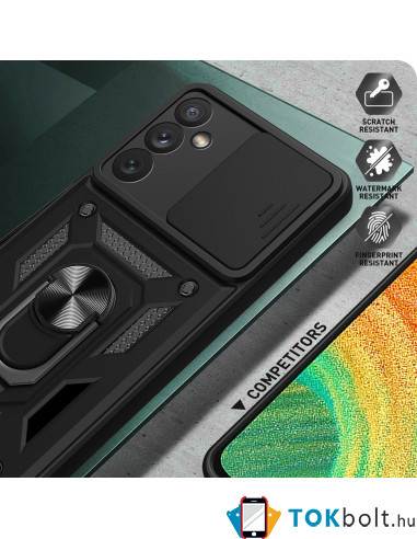 Kemény műanyag és rugalmas TPU hibrid tok Samsung Galaxy A34 5G telefonhoz - KÉK
