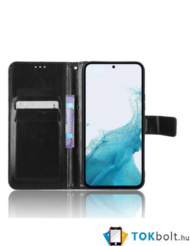 Oldalra nyíló tok Samsung Galaxy A54 5G telefonhoz - FEKETE
