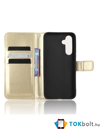 Oldalra nyíló tok Samsung Galaxy A54 5G telefonhoz - ARANY
