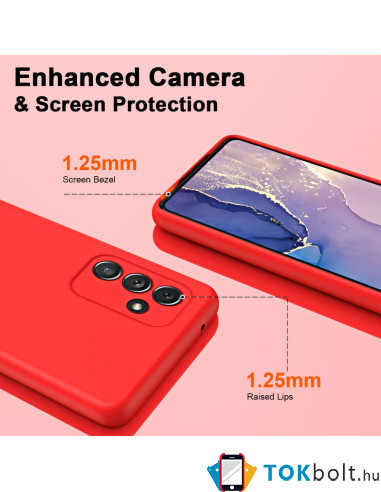 Rugalmas TPU tok Samsung Galaxy A54 5G készülékhez - PIROS