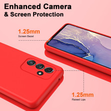 Rugalmas TPU tok Samsung Galaxy A54 5G készülékhez - PIROS
