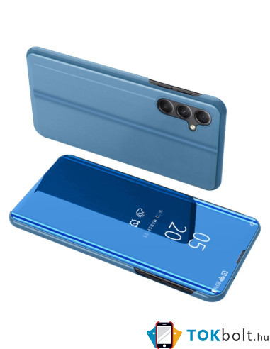 Flip telefontok átlátszó előlappal Samsung Galaxy A34 5G készülékhez - KÉK